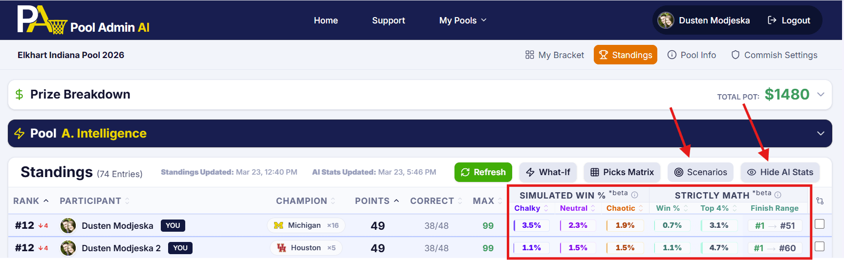 Advanced Win Probabilities